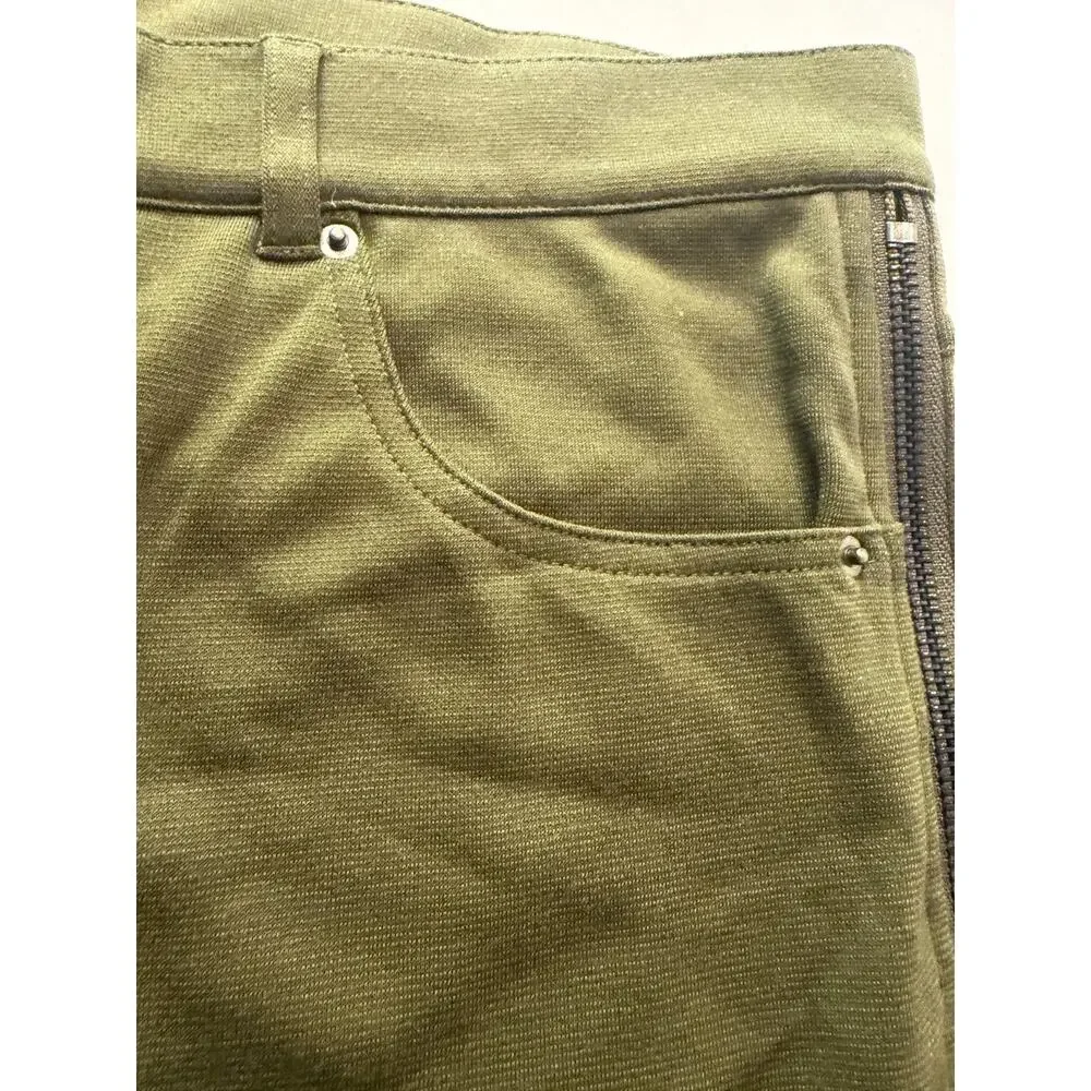 NEW Andrew Christian mens F.A.G. Capsule Zipper Shorts Color Olive Green Size 34